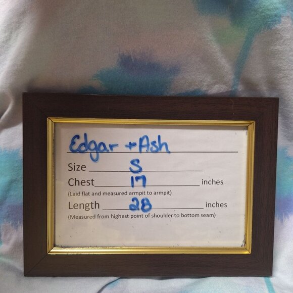 Edgar + Ash Tee Shirt Palm Trees Tie Dye Short Sleeve Womens Small Watercolor - Picture 5 of 7